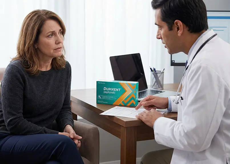 woman-at-doctor-for-dupixent